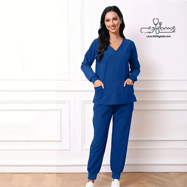 اسکراب زنانه رنگ آبی 1 - Image 3