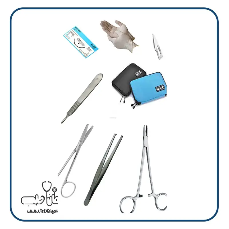 محتویات ست تمرین بخیه