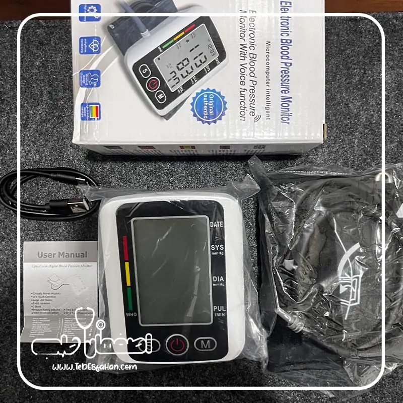 محتویات فشارسنج دیجیتال بازویی